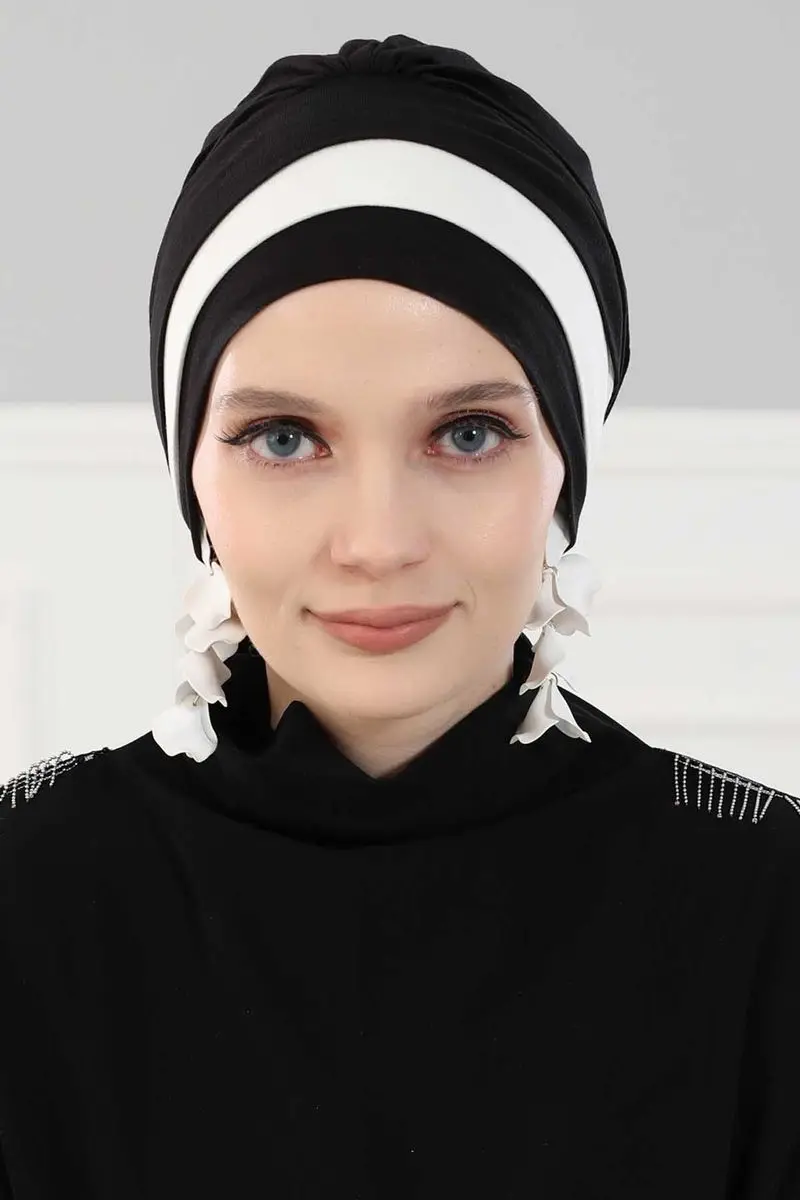 Doppel farbe gekämmte Knochen schwarz