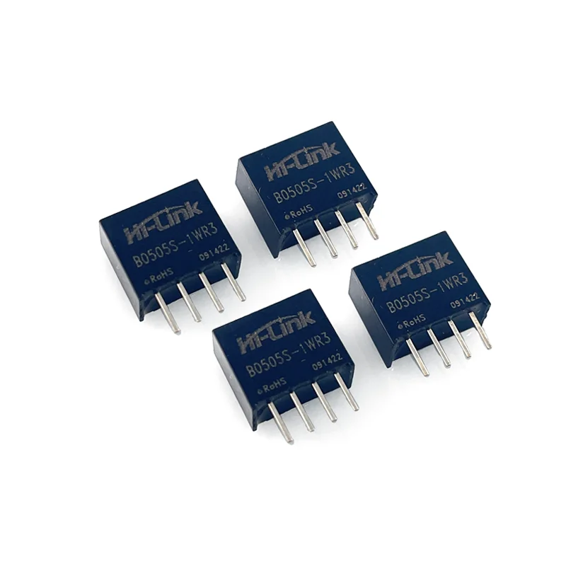 Hi-Link Hot Sale Mini 100pcs B0505S-1WR3 5V 200mA 1W Constant Voltage Input Isolated Unregulated Single Output DC-DC converter