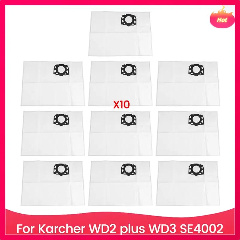 

Новый 10 шт., набор аксессуаров для пылесборника для Karcher WD2 Plus WD3 SE4002, аксессуары для пылесоса, замена