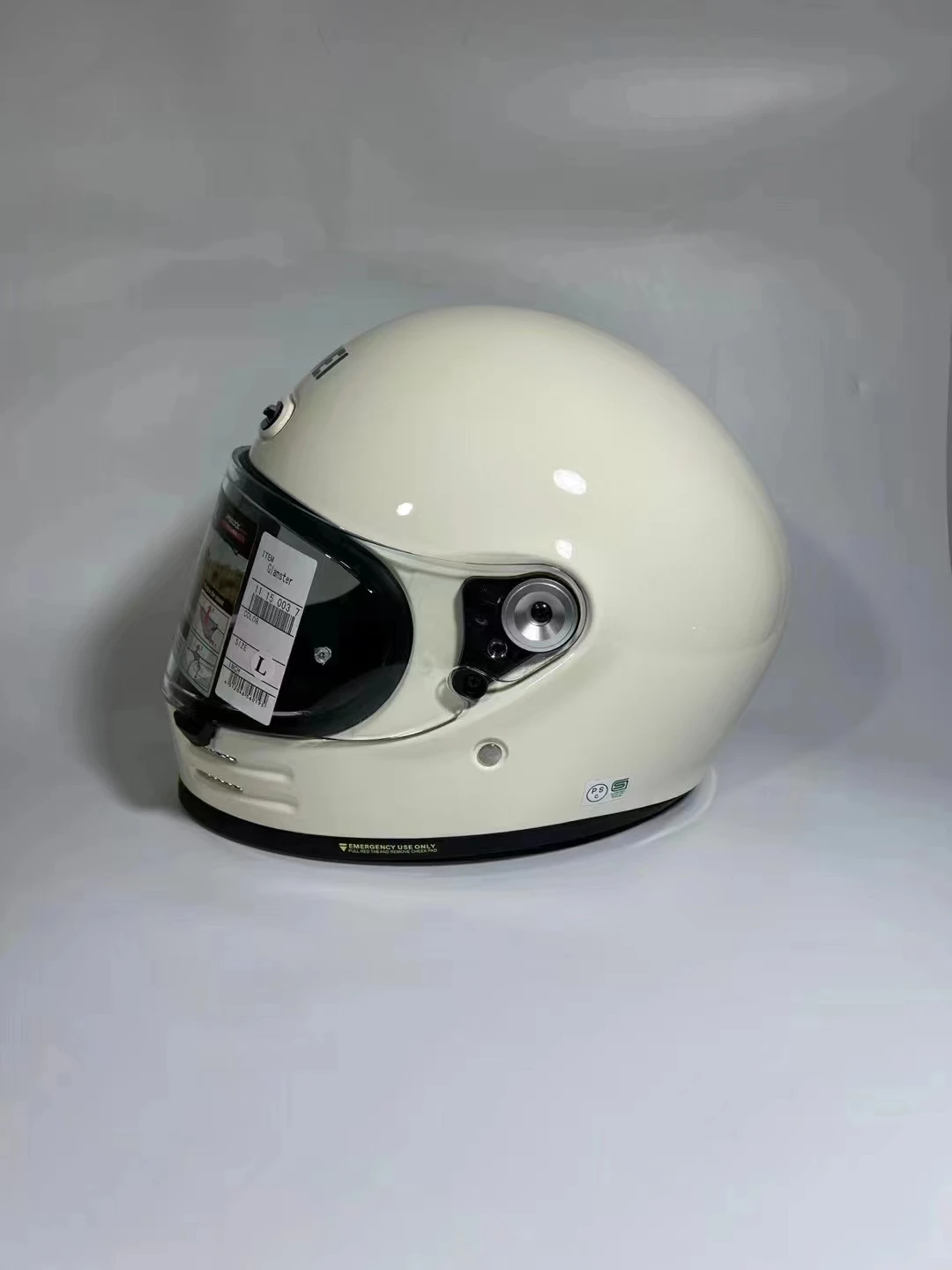 Full Face Motorcycle helmet glamster milk white  helmet Riding Motocross Racing Motobike Helmet