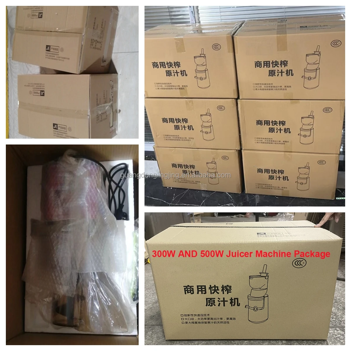 300W 고성능 상업용 레스토랑 데스크탑 자동 공급 와이드 슈트 패션프루츠 착즙기 콜드 프레스 상업용 슬로우 주서기