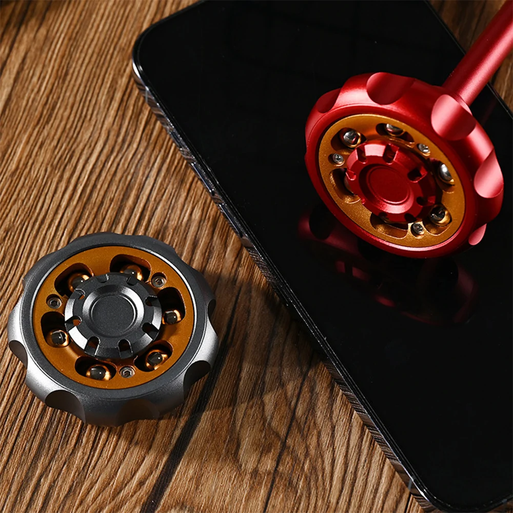 Grande roue Fidget Spinner sceptre Gyroscope Fidget jouet, Gear Fidget Spinner, jouets de bureau EDC magnétique métal adulte Anti-Stress pour