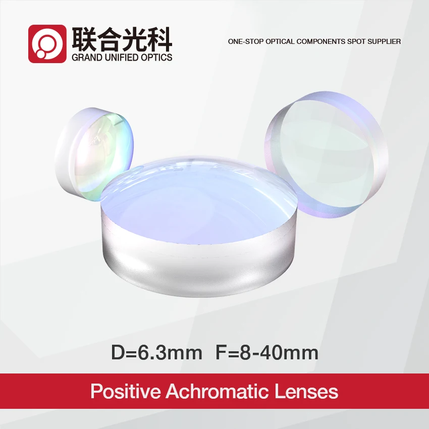 

Optical Positive Achromatic Lenses With AR Coating 400-700nm