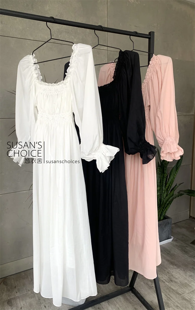 Susan Faionable Ele Lady Début du printemps Nouveau t-shirt brodé lourd Couleurs Long Sve Lâche Femme Dr Taille haute A-Li...