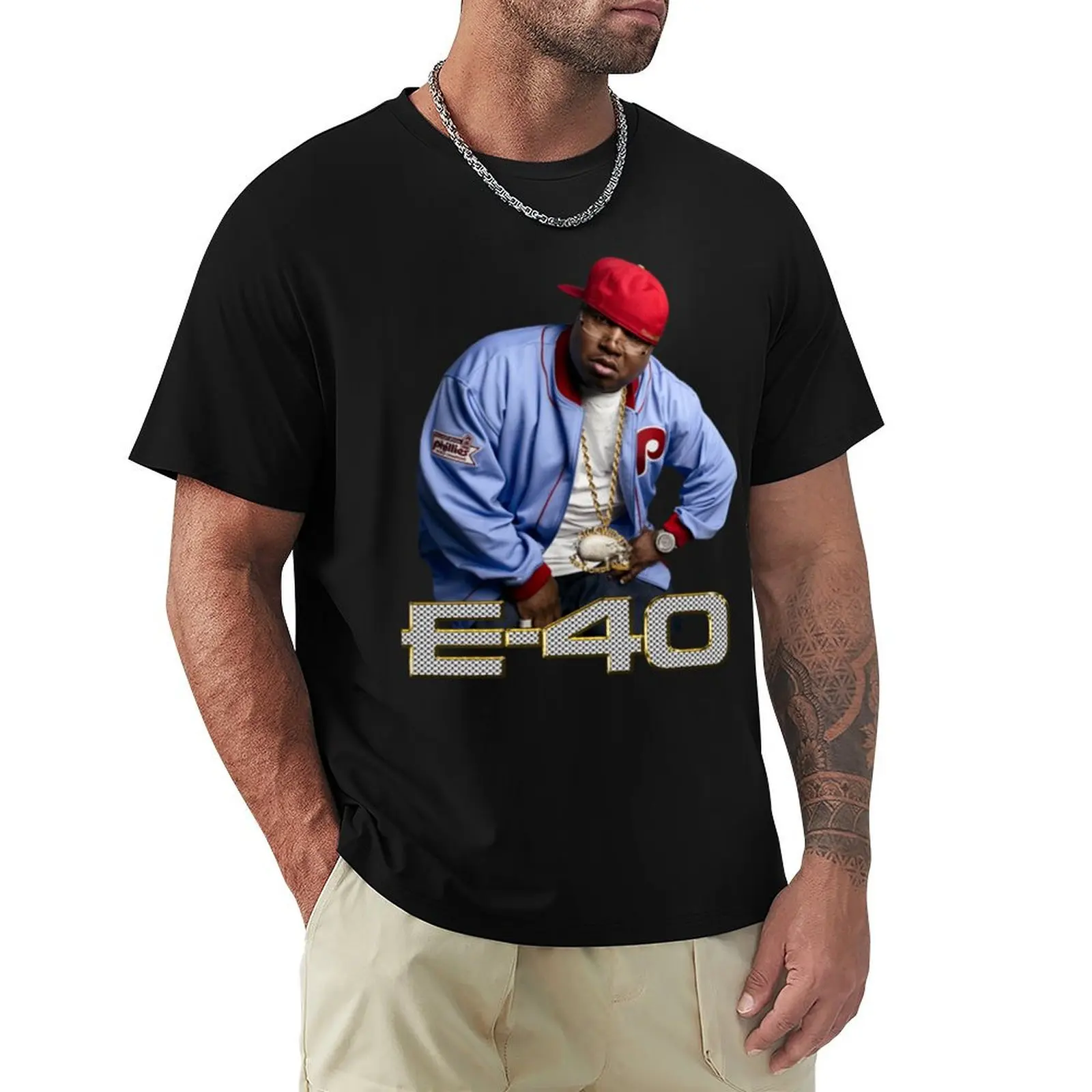 

E-40 T-Shirt Work Wear Simple Tee Shirt