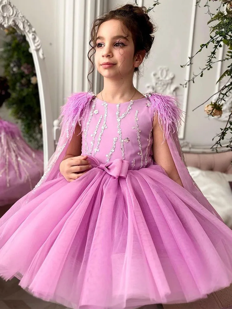 Robe de Rhprincesse à paillettes pour filles, robes tutu de fête, vêtements éducatifs pour enfants, bébé fille de fleur, mariage, fête d'anniversaire