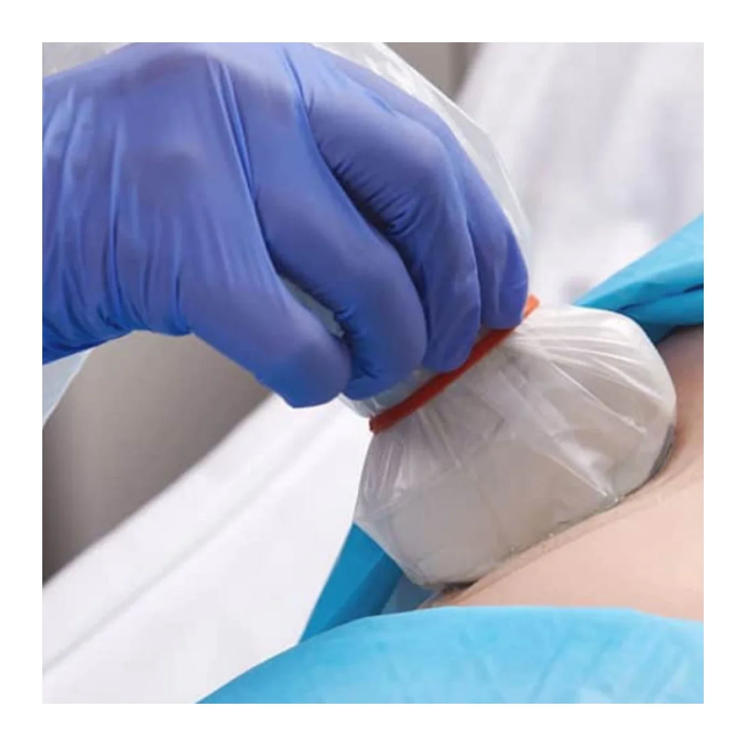 Disposable Ultrasound Probe Cover Kit Customized14 X 30/120/90cm Telescopically Folded Probe Cover