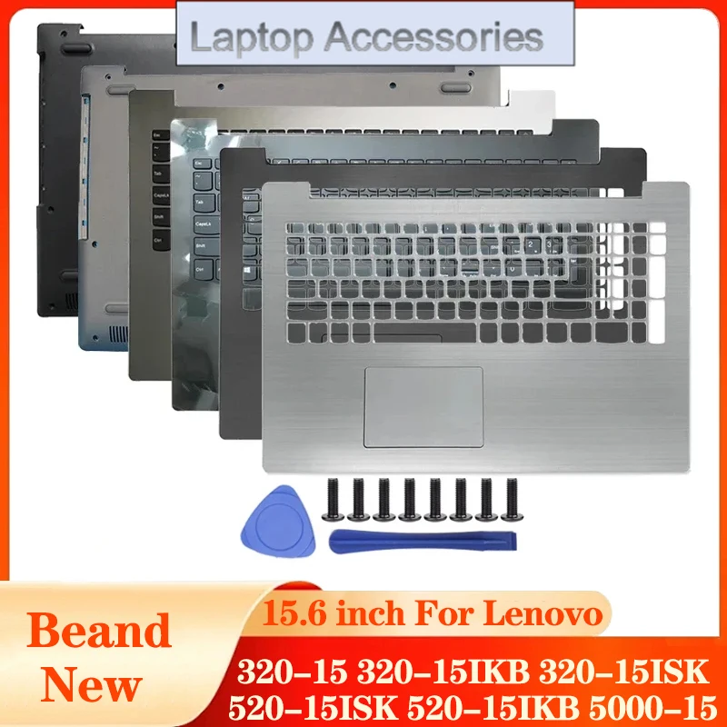 Para Lenovo IdeaPad 320-15 320-15IKB 320-15ISK 320-15ABR 520-15ISK 520-15IKB 5000-15 nueva funda inferior para teclado con reposamanos para ordenador portátil