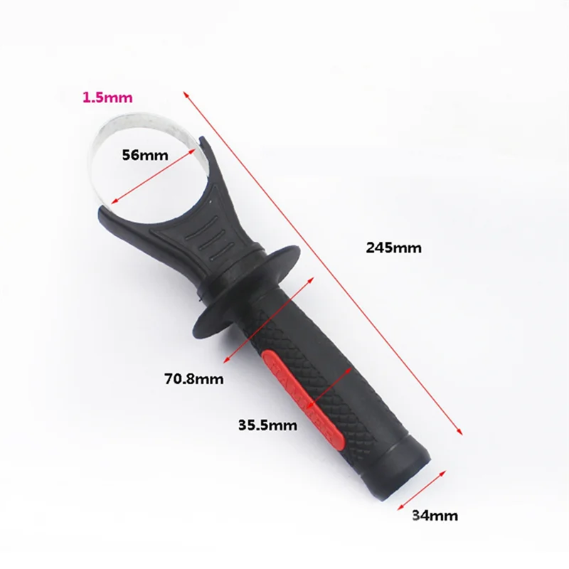 2X Hammer Drill Handle Plastic Side Front Auxiliary Handle For 26 Tools Drill Replacement Plastic Side Handle-A78G