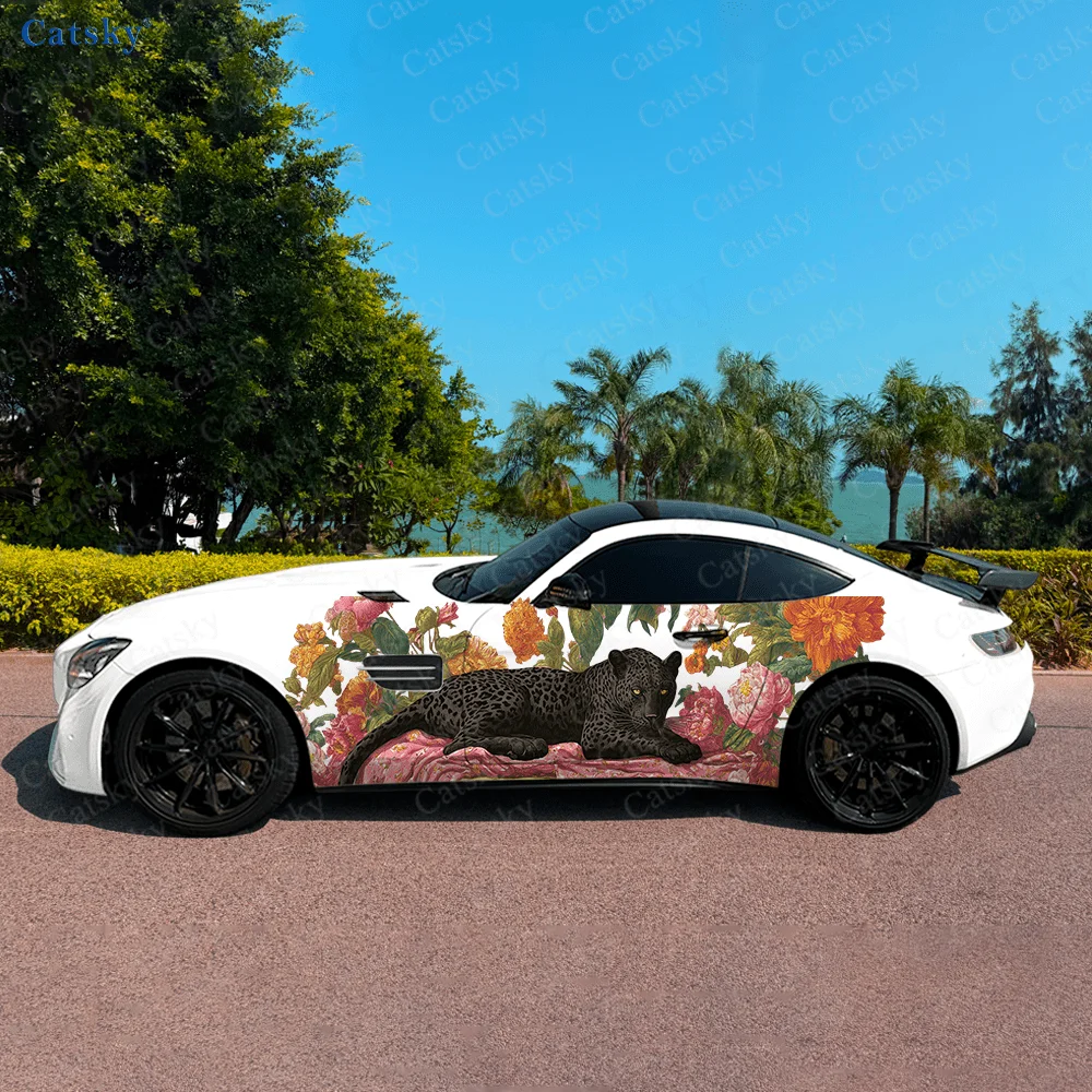 Черная пантера, роскошная и классическая, теплые тона, розовая - водонепроницаемая и устойчивая к царапинам декоративная защита.