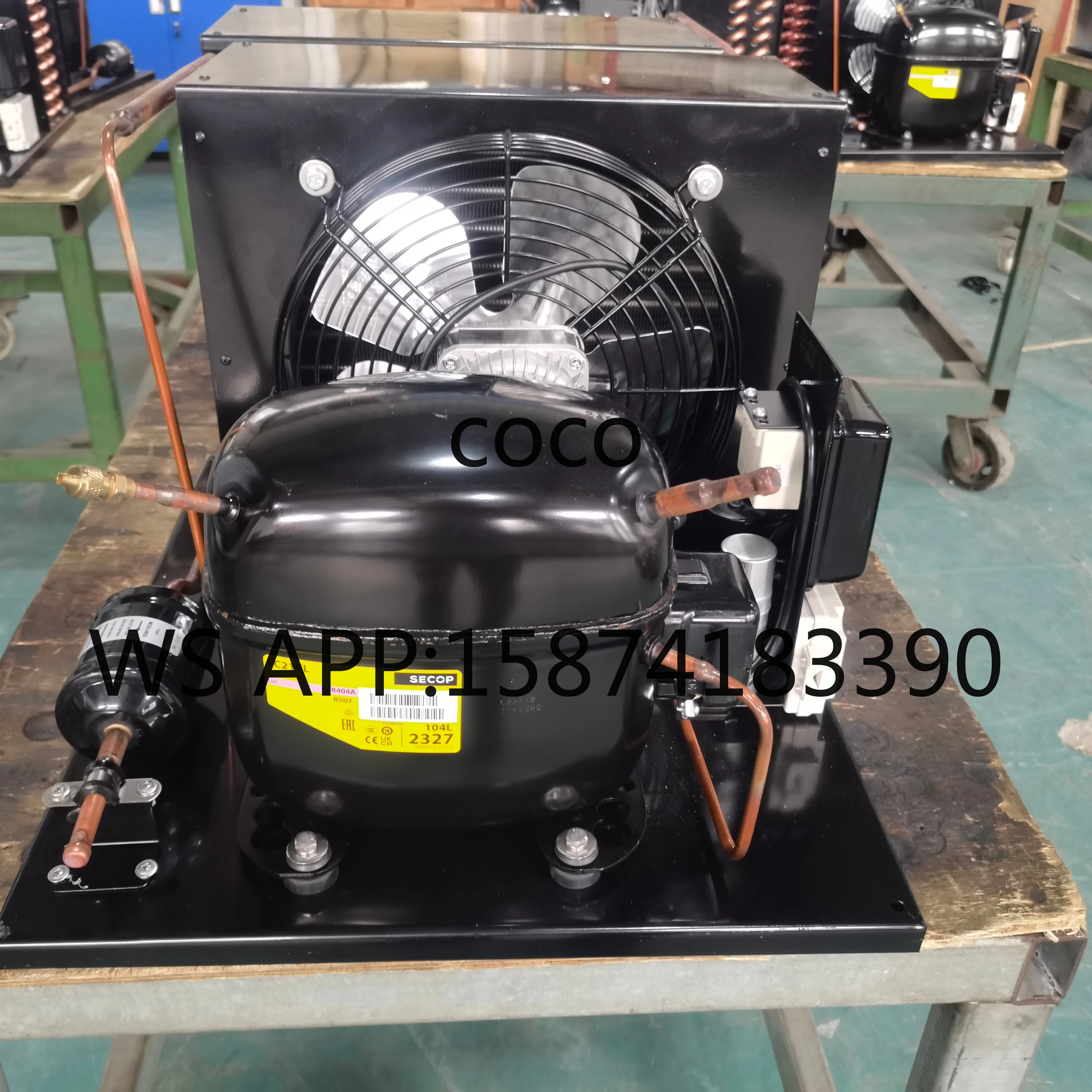 R404A 220V 50HZ 5/6HP Mini Cold Room Refrigeration Unit Secop SC21CL Compressor