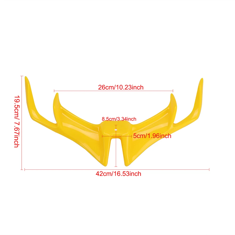 ABS Motorcycle Front Fairing Winglet Wing Cover Trim for Yamaha R15 V3 2017-2020 Shark Fin Beak Motorbike Accessories