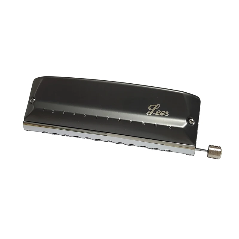 Feifan Chromatic Harmonica, Le-u48, Professional Mouth Organ, Alloy Reed, Chrome-plated copper board mouthpieces, 12 Holes Harp