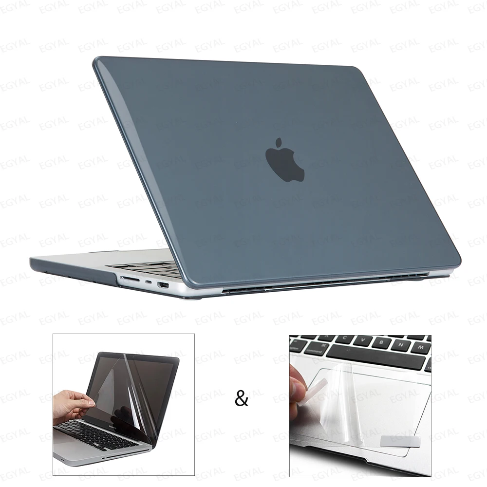 Etui na laptopa do MacBooka Pro 14 M3 2023 Model A2918 A2992 Plastikowa twarda obudowa i folia dotykowa oraz osłona ekranu do Pro 14.2 M2 M1