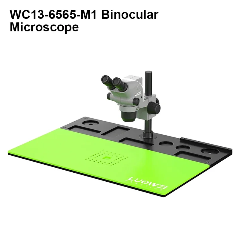 LUOWEI LW-WCI3-6565-M1 6.5-65X Continuous Zoom Binocular Microscope for Phone PCB Welding Repair High Definition Microscope