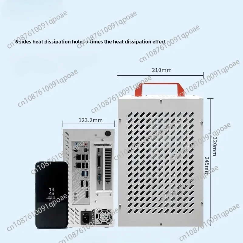 Computer Case Desktop Mini Mini Power Supply Host Portable Vertical Itx Case Diy Shell Portable ITX chassis compact horizontal