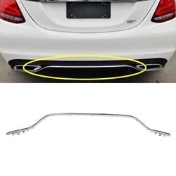Rear bumper chrome decorative strip A2058850721 For Mercedes Benz C-Class W205 2015-2018 C300 C400