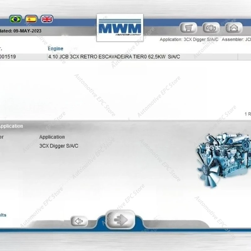 

2023.10 Каталог электронных компонентов (EPC) для дизельных двигателей MWM, инструмент для ремонта автомобилей, диагностические инструменты