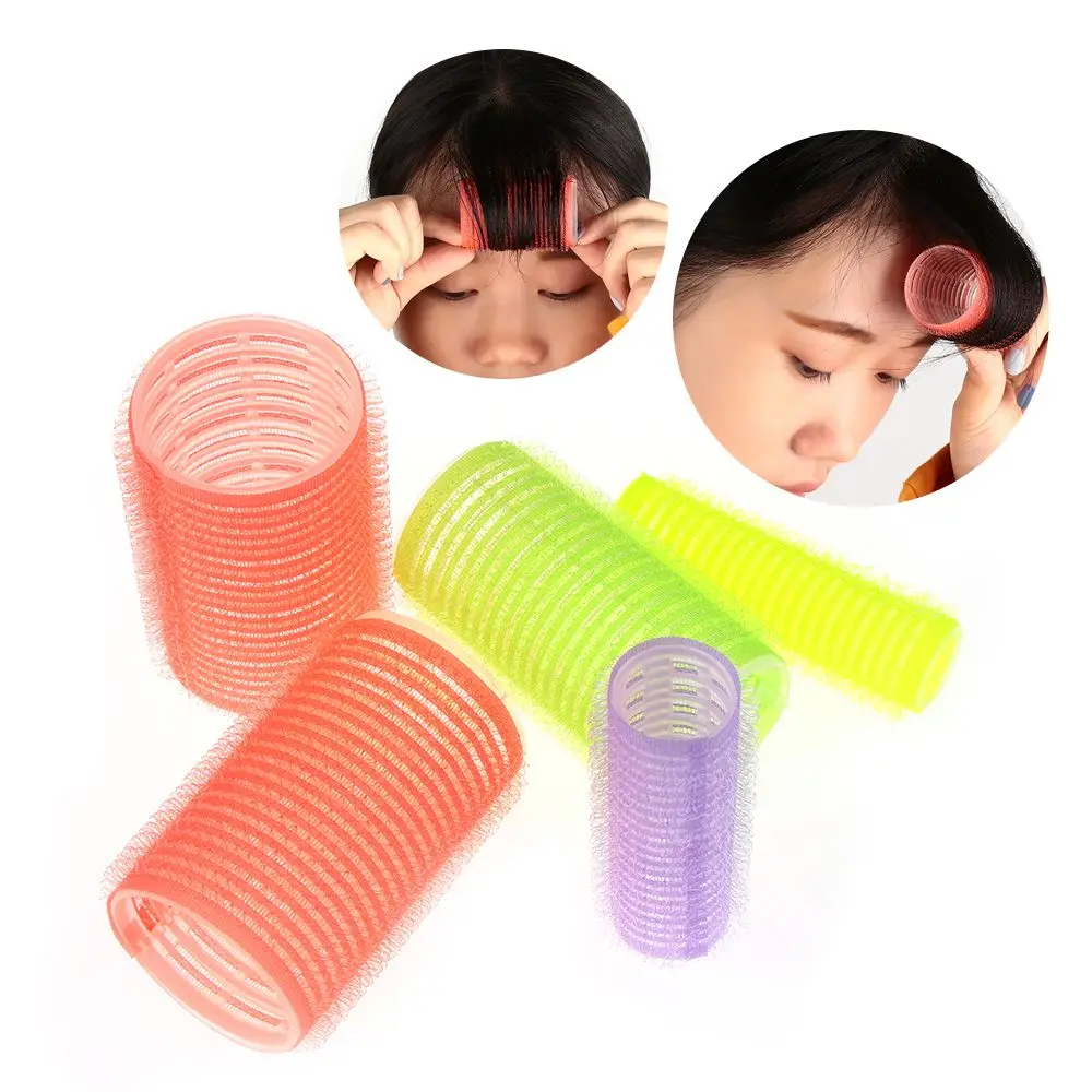 6 Pcs Random Color Hot Sale Professional Full Size Hair Rollers Hairdressing Curlers  Self Grip Salon