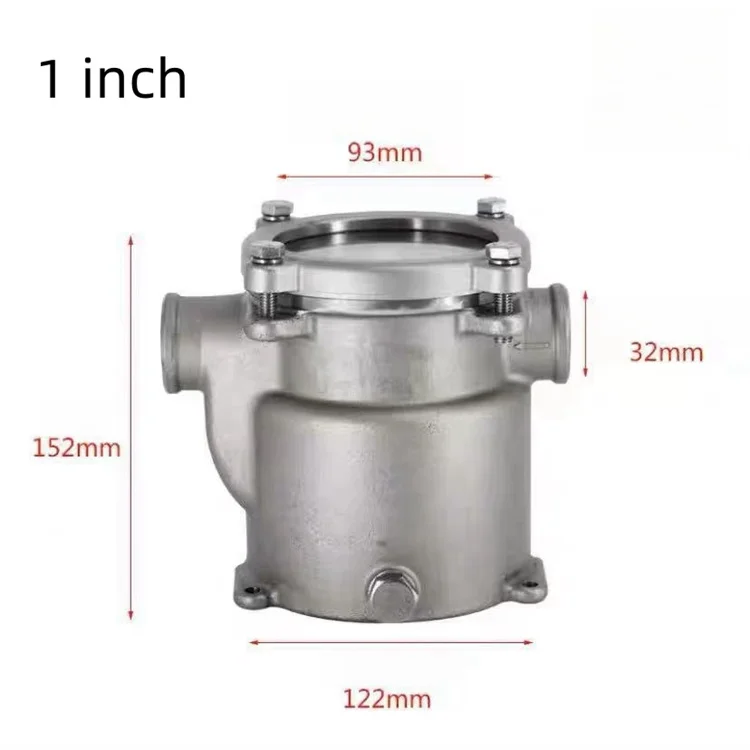 Sea Water Strainer 316L Stainless Steel Marine Hardware for Boat Yacht