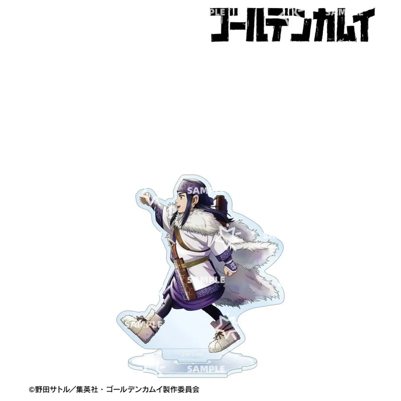 HOT Anime Golden Kamuy Cosplay Saichi Asirpa Ogata Hajime Acrylic Stand Doll Anime Desktop Figure Model Accessories Toy Gifts