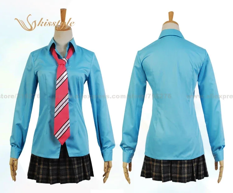 Kisstyle Fashion Your Lie in April Kaori Miyazono Uniform Cosplay Clothing Costume