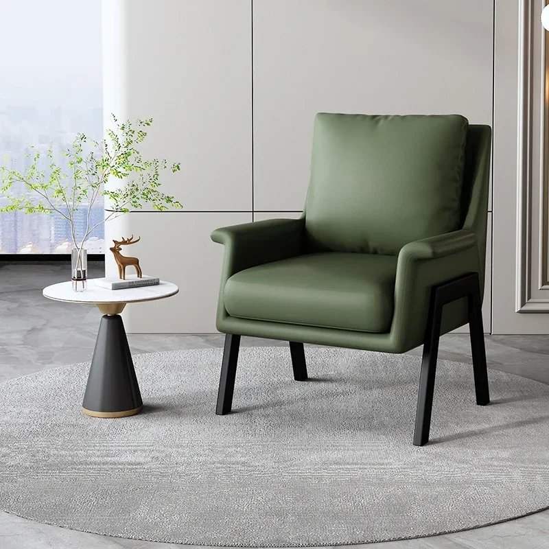 

Metal Bar Living Room Chairs Comfortable Ergonomic Computer Reading Relax Balcony Throne Chairs Individual Sillon Home Furniture