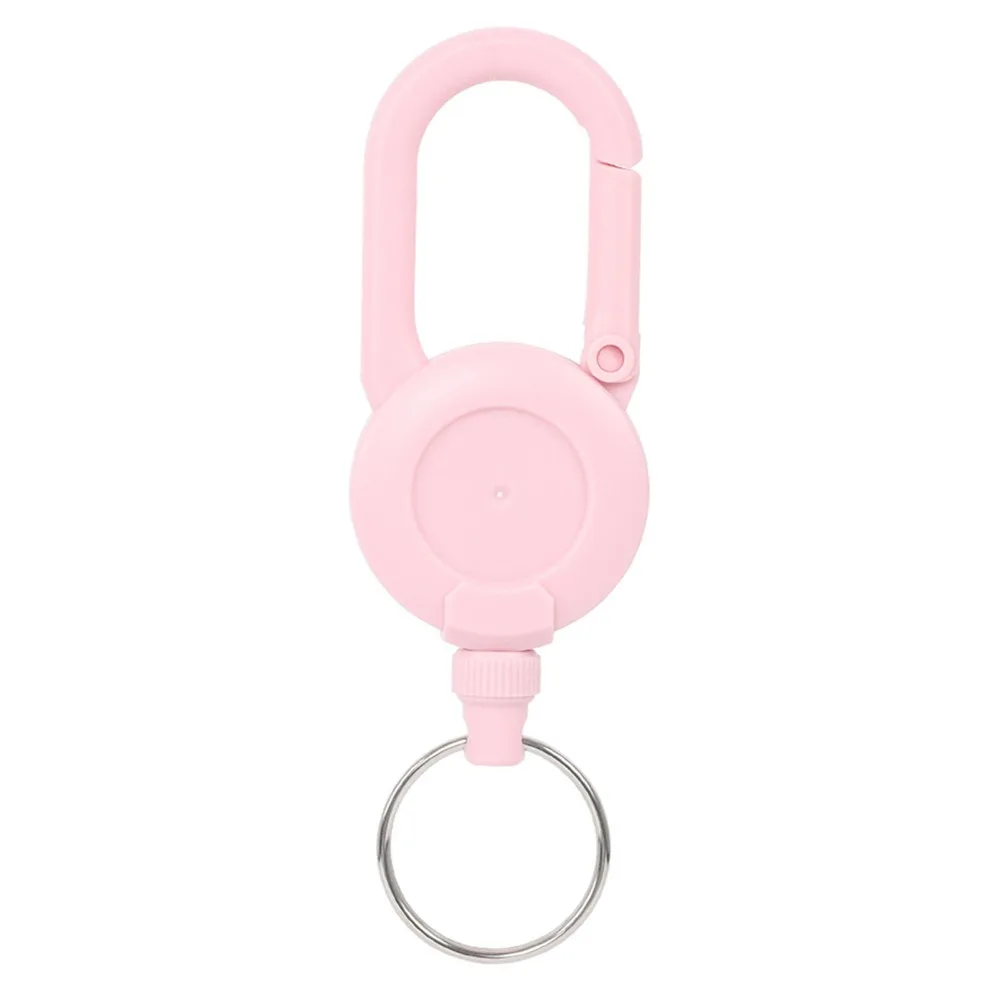 Portable Retractable ID Badge Reel Multitool Universal Badge Holder Clip Steel Cord Plastic Card Holder Reel Office