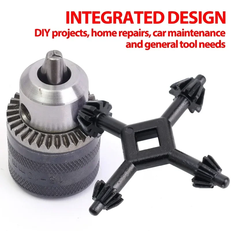 4-in-1 kruissleutel elektrische boorkop sleutelsleutels legering handboorhouder universele boorkop vervanging elektrisch gereedschap