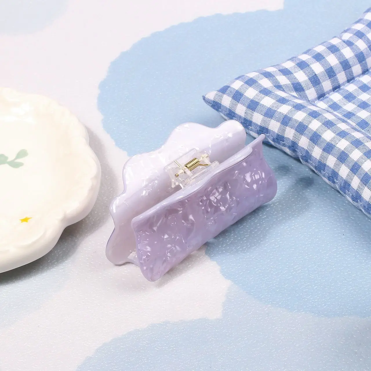 Pokémon Ditto Hair Clip Purple Cute Girl Bun Hair Clip Back of Head Hair Accessory Clip Cartoon Fun Friend Gift view 3