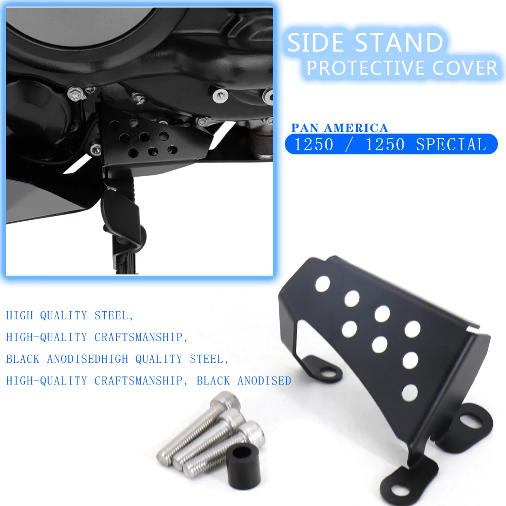 

Motorcycle Accessories Side Stand Protective Cover Guard Peg Heel Protective Cover For PA1250 Pan America 1250 S Special 2021-