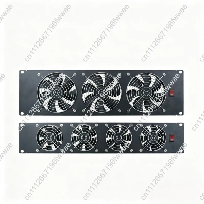 For 19 Inch Server Rack Mount 3U 220V High Power Exhaust Cooling Fan Panel with Lightning Protection - view 2