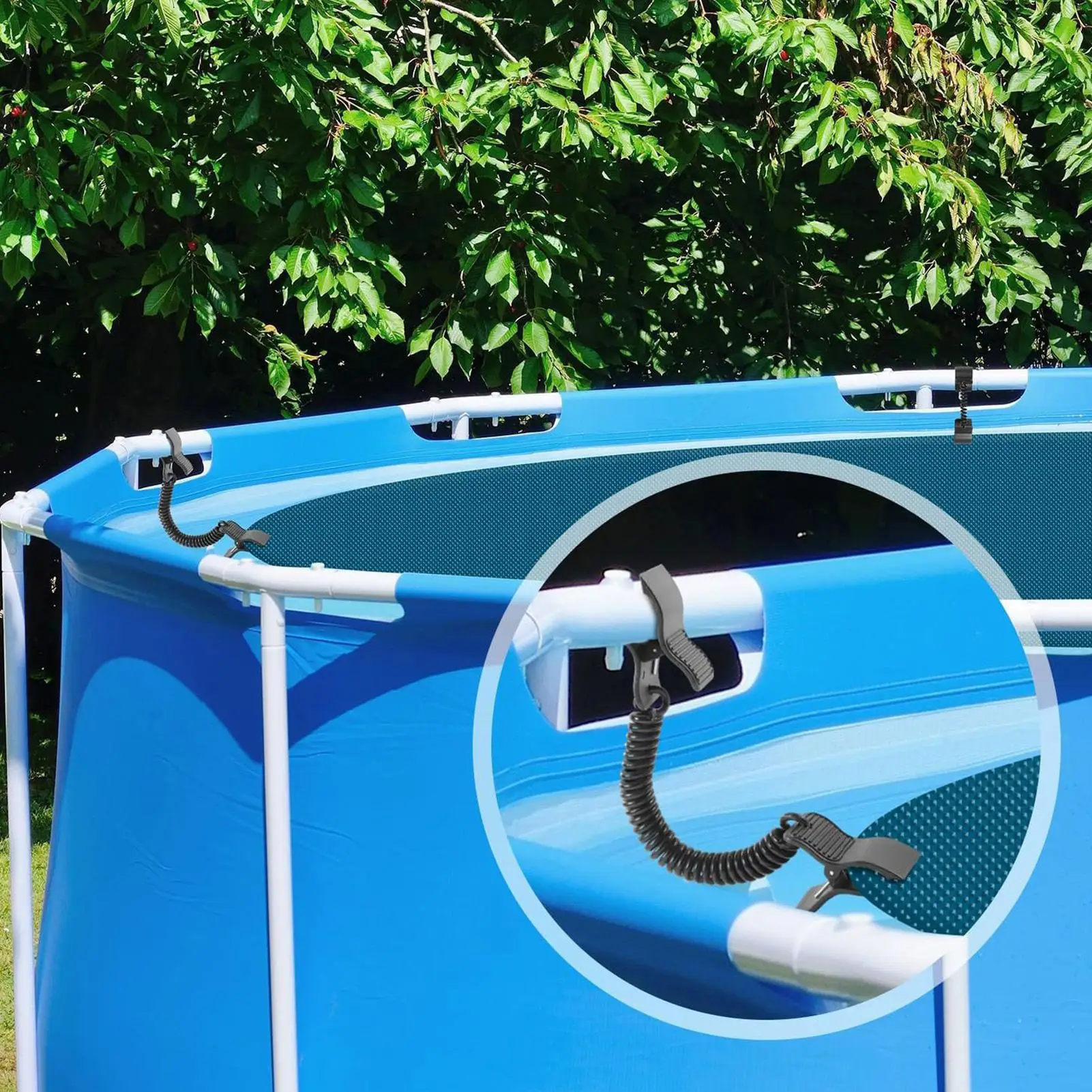 

Зажимы для покрытий бассейна, 6-компонентные зажимы для крышек надземных бассейнов, зажимы для солнечных крышек для плавания, садовый шланг, лужайка, зимнее патио