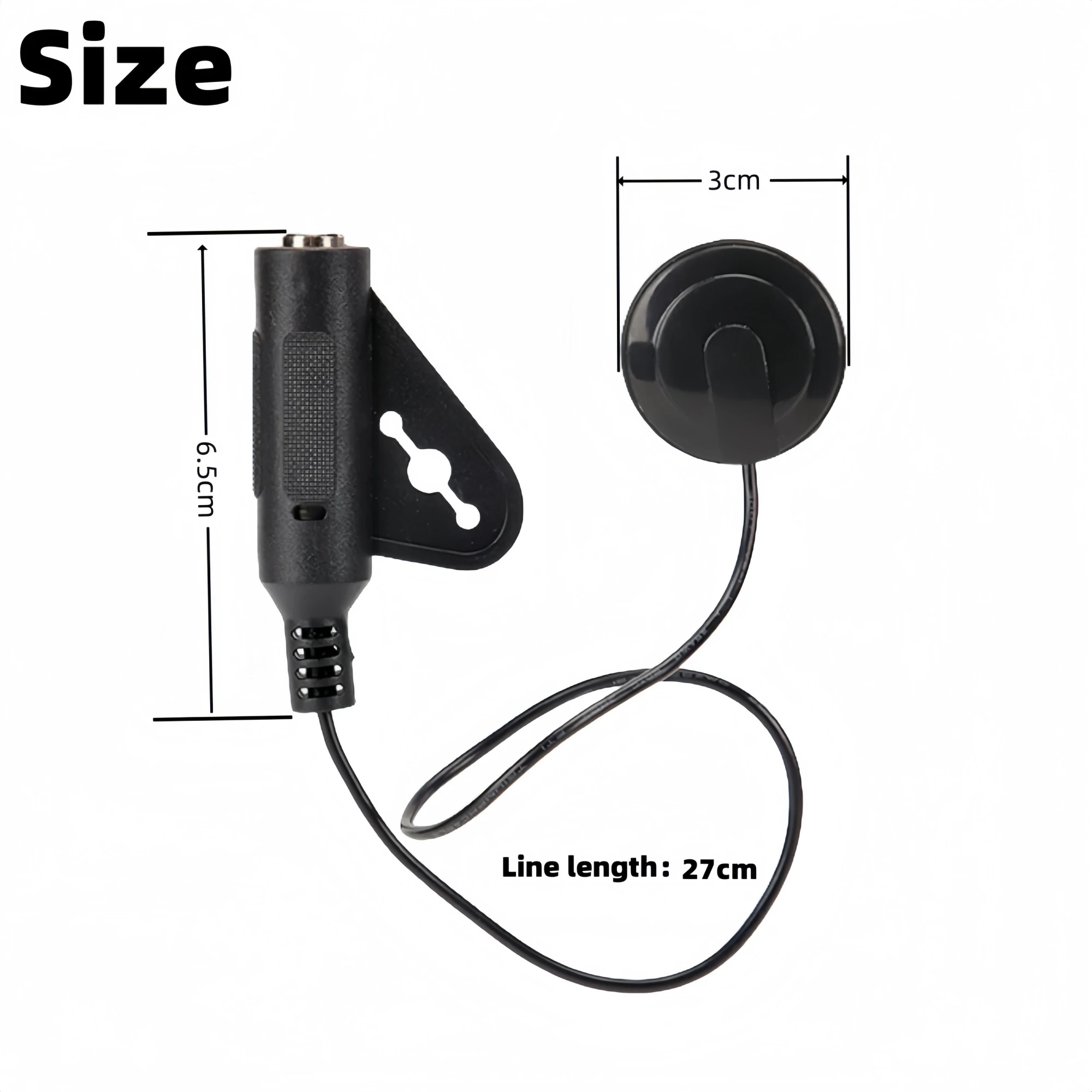Miwayer Piezo Contact Pickup Mic Durable Clip-On for Acoustic Guitar/Ukulele/Mandolin/Violin/Banjo/Kalimba/Thumb Piano