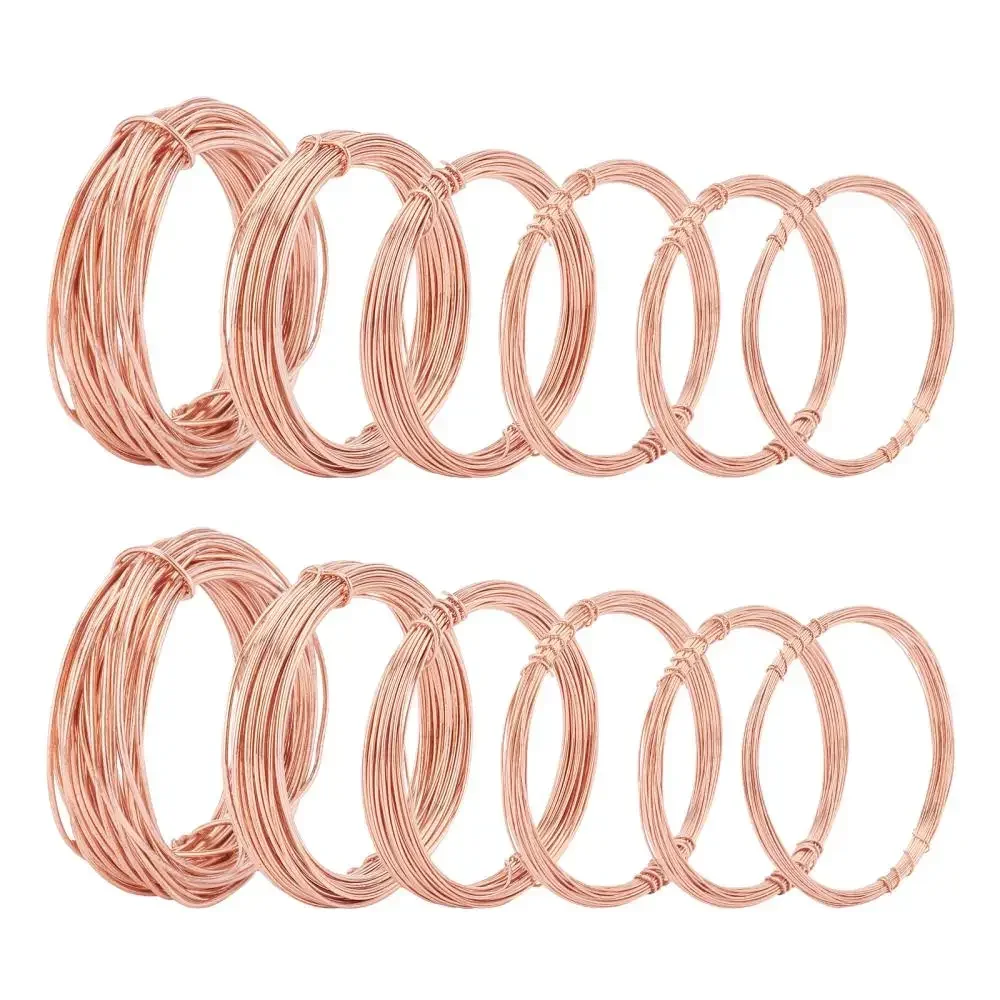 12 Rolls Tarnish Resistant Copper Wire Tiger Tail Beading Wire For Jewelry Craft Making Handmade DIY Bracelet Necklace Earrings