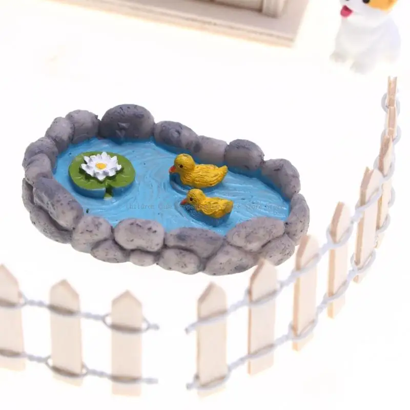 Fairies House Decors Miniature Gnomes Sculpture Model Figurine Set for Doll House