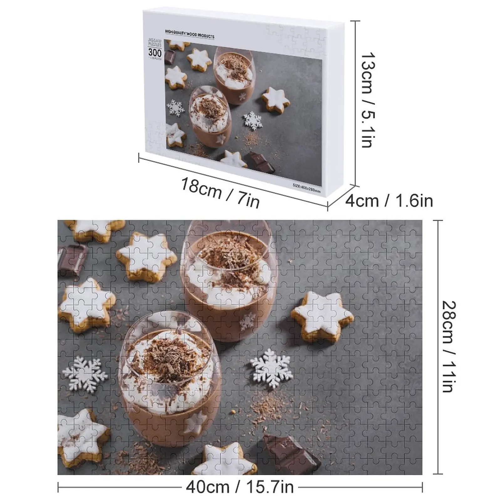 Rompecabezas de mousse de chocolate Nombre de madera personalizado Rompecabezas de nombre de madera