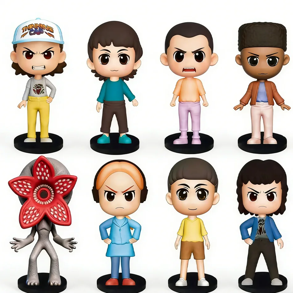 5 stijlvolle Anime Stranger Things figuren Jane Ives/Will Byers/Mike Wheeler actie figuren cosplay vinyl ornament figuren speelgoed cadeau