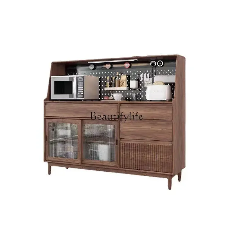 

ls 42North American Black Walnut Full Solid Wood Side Cabinet Modern Cherry Oak Storage Side Cabinet