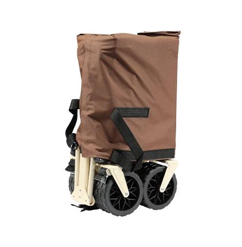 Top Ranking Foldable Trolley Beach 7inch Tanker Wheel Folding Camping Cart With Aluminum Alloy Rod view 3