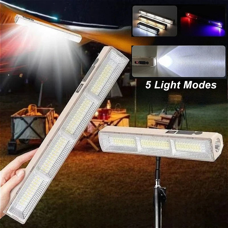 

Rechargeable Portable Camping Lamp–22/32/42cm High Brightness LED Magnetic Lamp Tube,Night Market Light for Outdoor Lighting