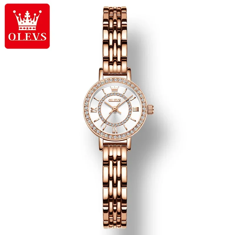 OLEVS 5508 impermeabile moda donna orologio da polso al quarzo Super-sottile di alta qualità in acciaio inossidabile orologi con cinturino per le