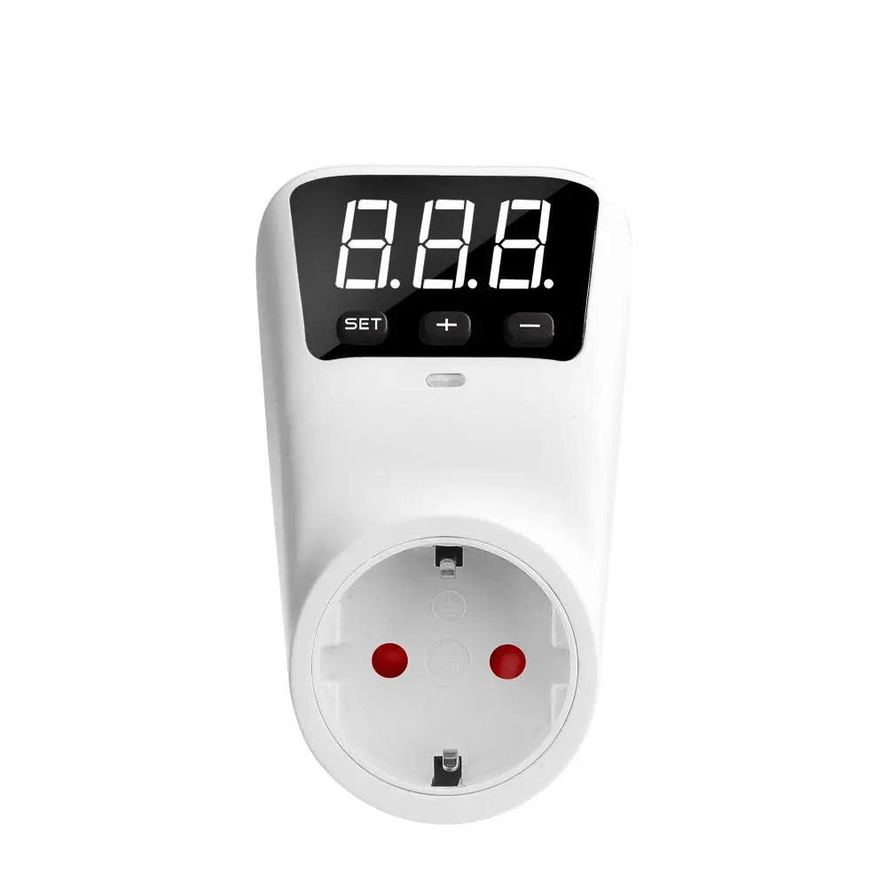 Safe Voltage Protector EU Socket Adjustable Digital Power Monitor Overvoltage Undervoltage Protection Guarder Home Tool