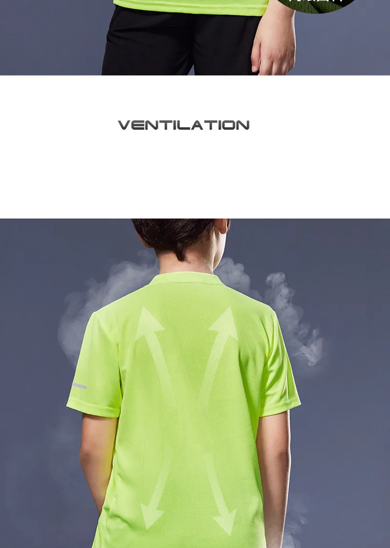Jungen-Sportbekleidungsset, schnelltrocknend, kurzärmeliges T-Shirt, Shorts, atmungsaktiv, zum Laufen, für das Fitnessstudio, für das Training, Sommer, zweiteiliges Outfit. – Detail 8