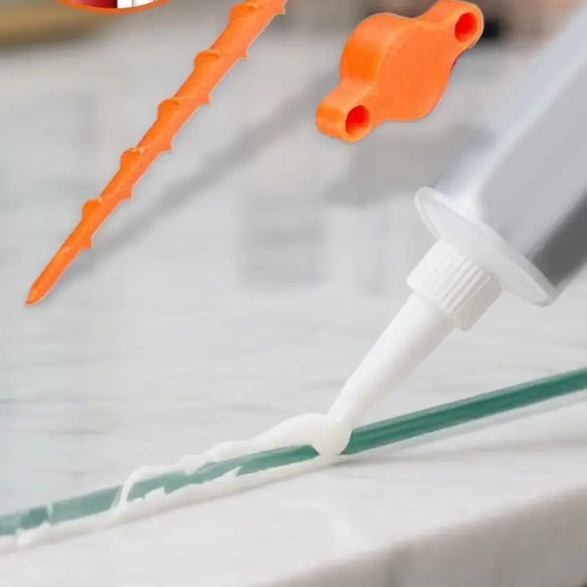 Sealant Nozzle Cleaner And Lid Caulking Tube Sealing Plugs Caulking Nozzle Cover Nozzle Applicator Unclogger for Glass Glue