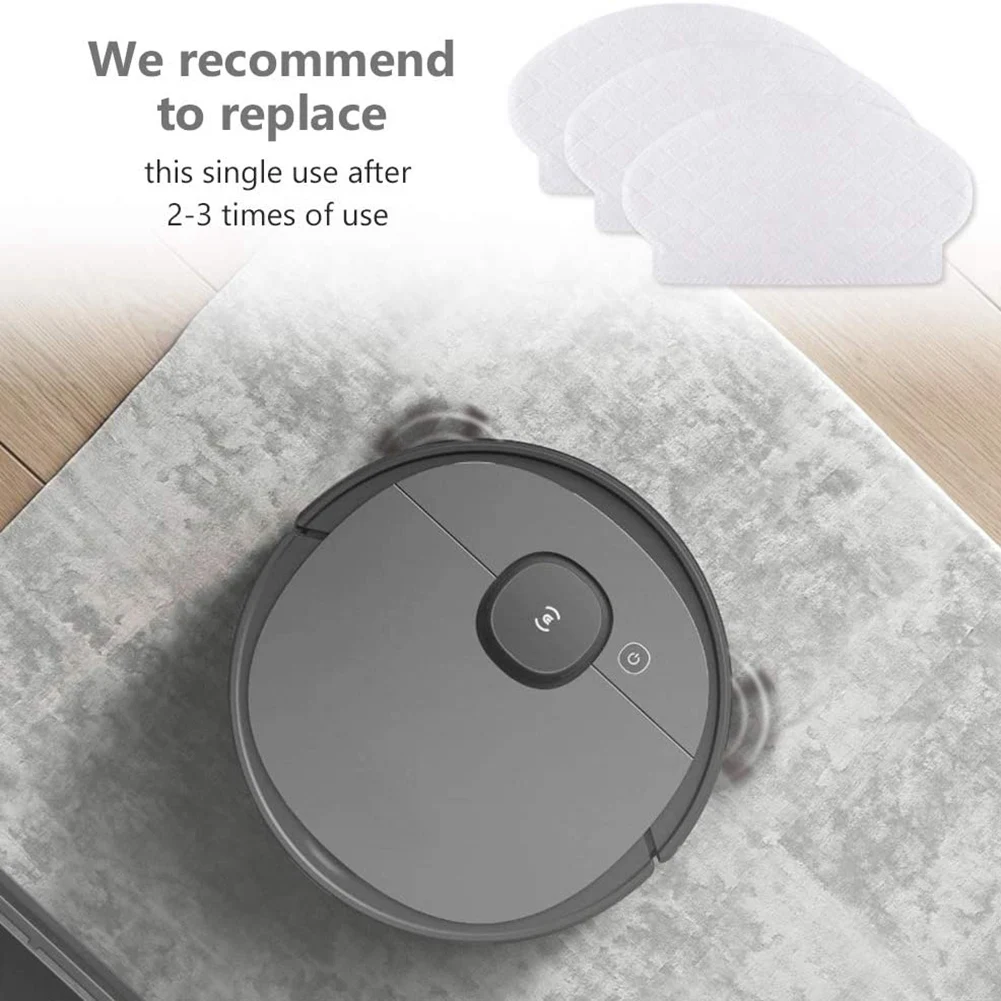 50 عبوة من وسادات التطهير للاستعمال مرة واحدة متوافقة مع Ecovacs Deebot OZMO N7 / T5 / OZMO 920 / OZMO 950 جهاز آلي لتنظيف الأتربة
