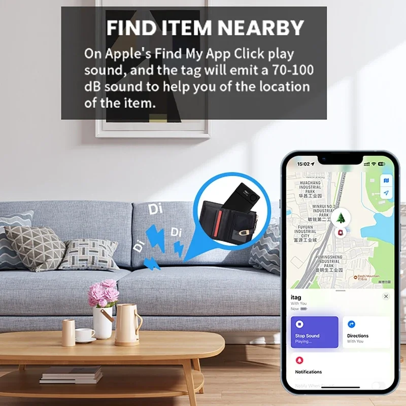 Anti-Lost Device Tracking Card for iOS IPhone/IPad/IPod Tracker Charging Locator Left Behind Remind Lost Mode Find APP Finder