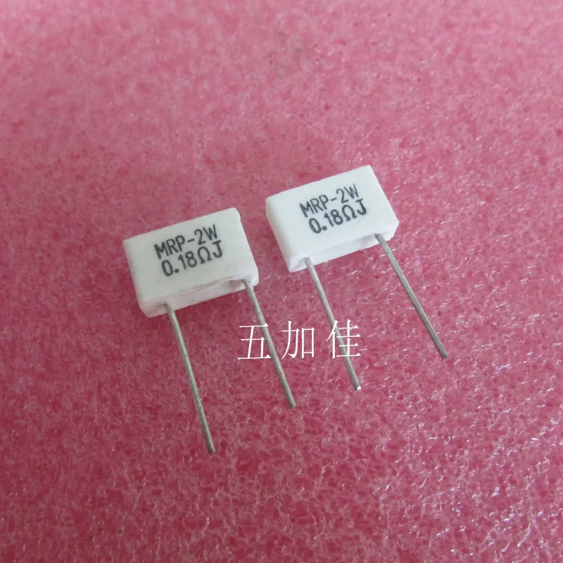 10-100pcs 2W 0.18R 180mR MRP-2W 5% ceramic non inductive cement resistor