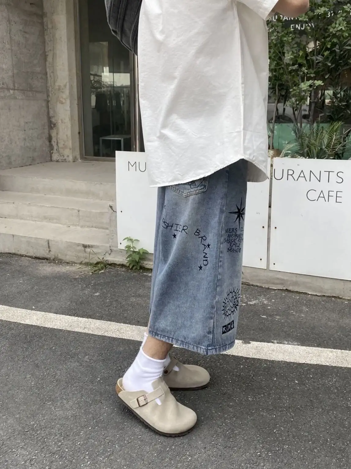 

American Retro Workwear ort Sve irt Men Summer Casual Loose Versatile ket Design Faionable Outerwear