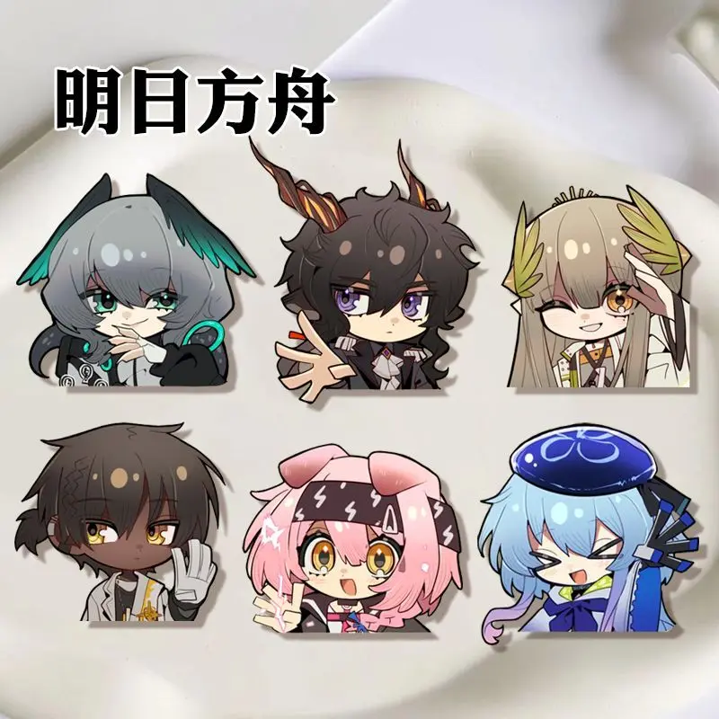 

6 шт. аниме Arknights Kal'tsit Grani, милый значок, куртка, джинсы, булавка с лацканами, коллекция, подарок на Хэллоуин, аксессуары, брошь, орнамент